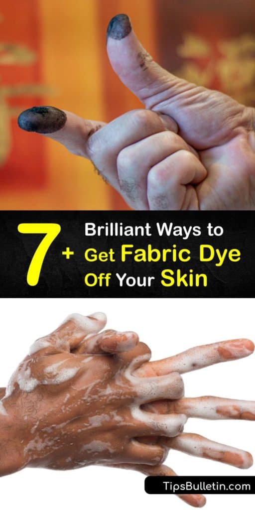 Whether you're dealing with a fabric dye or hair dye stain, removing it from your skin is important. Learn how to use household items like rubbing alcohol and nail polish remover to clean fabric dye off your skin with ease and avoid irritation. #fabric #dye #stain #skin #remove