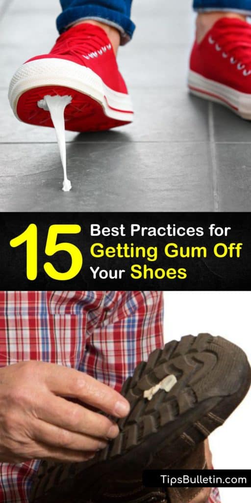 Unfortunately, getting gum stuck to your shoe is an all too common dilemma. With our guide, safely remove gum from your fabric or leather shoe using common items like nail polish remover, lighter fluid, olive oil, and even creamy peanut butter. #gum #shoes #remove