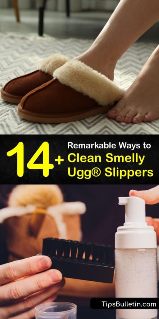 Learn how to clean and deodorize an Ugg® boot or Ugg® slipper to remove a stain or foul odor. Sheepskin, fleece, and other materials are easy to wash, and baking soda, dryer sheets, and cornstarch work wonders to remove bad smells. #howto #deodorize #smelly #ugg #slippers