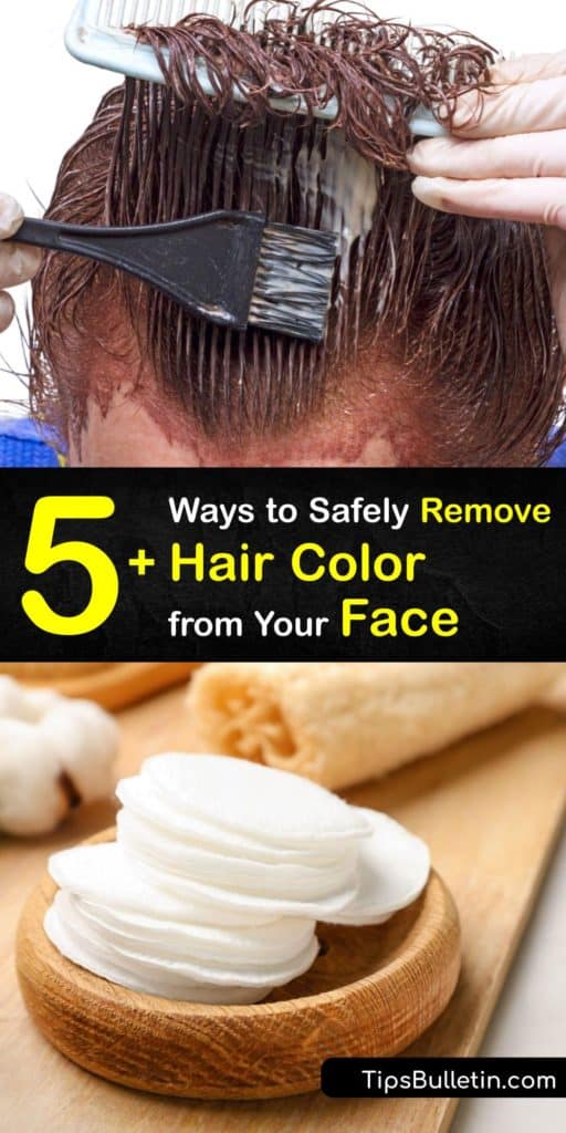 Discover new uses for common items like rubbing alcohol, petroleum jelly, and makeup remover with easy ways to remove a dye stain from your skin. Learn which products to avoid when trying to clean hair color from your skin to avoid irritation. #hair #color #stain #clean #face #remove