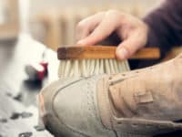 Easily manage stains on your shoes with a few simple items.