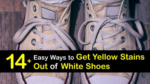 White Shoe Stains - Cleaning Yellow Spots on White Shoes