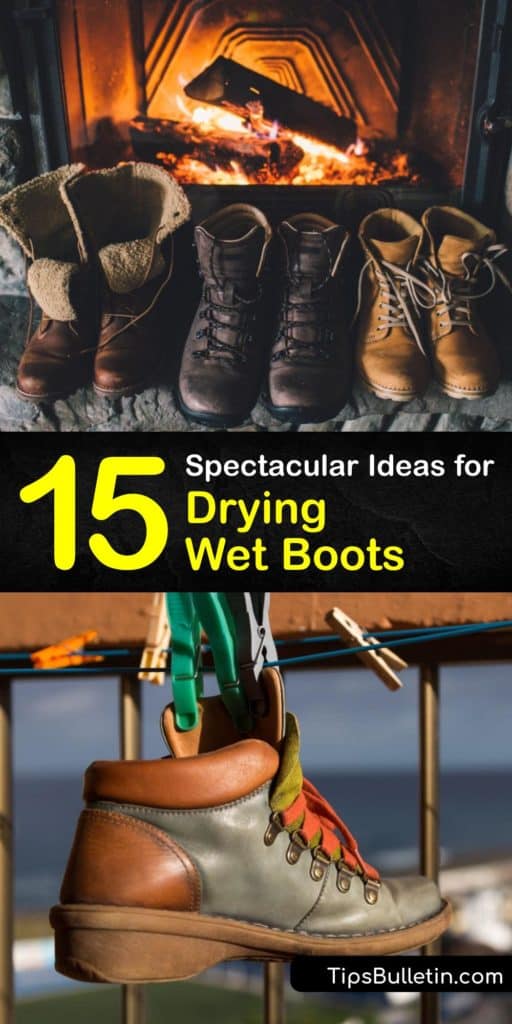 Whether you have wet leather boots, a wet work boot, or other wet shoes, getting them dry fast is key. Learn how to quickly dry shoes and dry boots with newspaper, a fan, a shoe dryer, hot rocks and more to avoid worrying about wet boots. #dry #wet #boots
