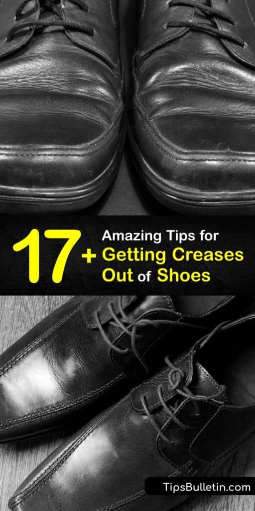 Learn how to remove a shoe crease from a dress shoe, leather boot, suede shoe, or sneaker. Shoe creasing is common in footwear, and it’s easy to smooth the shoe’s surface by applying water and heat. It’s also vital to care for your shoes to prevent creases. #howto #remove #creases #shoes
