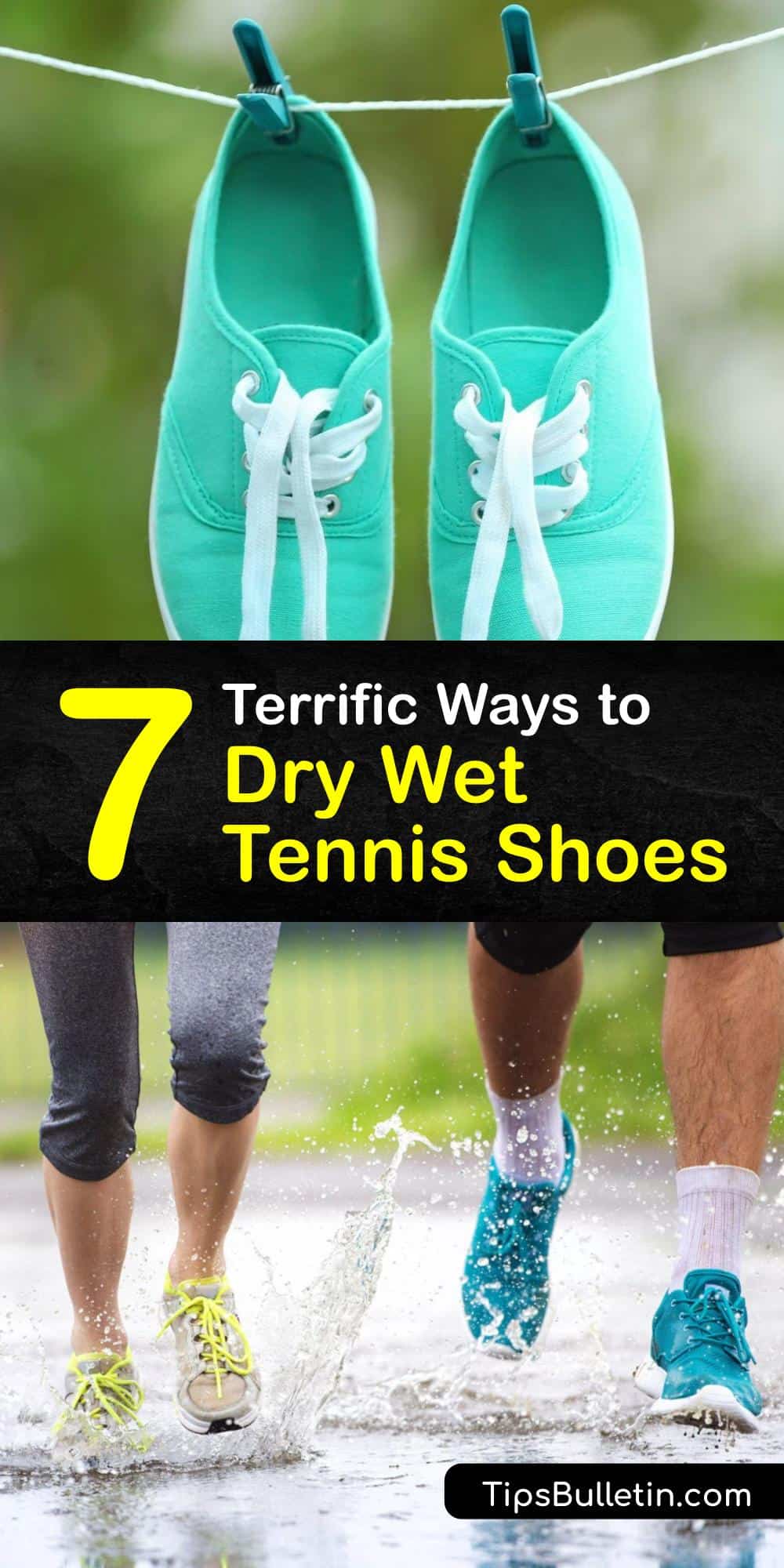 drying tennis shoes