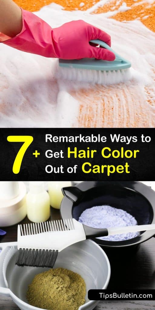 Discover how to get hair dye out of carpet using various cleaning techniques. It’s easy to remove a fresh dye stain with some dish soap, while rubbing alcohol, hydrogen peroxide, and ammonia work well to clean away a stubborn carpet stain. #howto #remove #hair #color #carpet