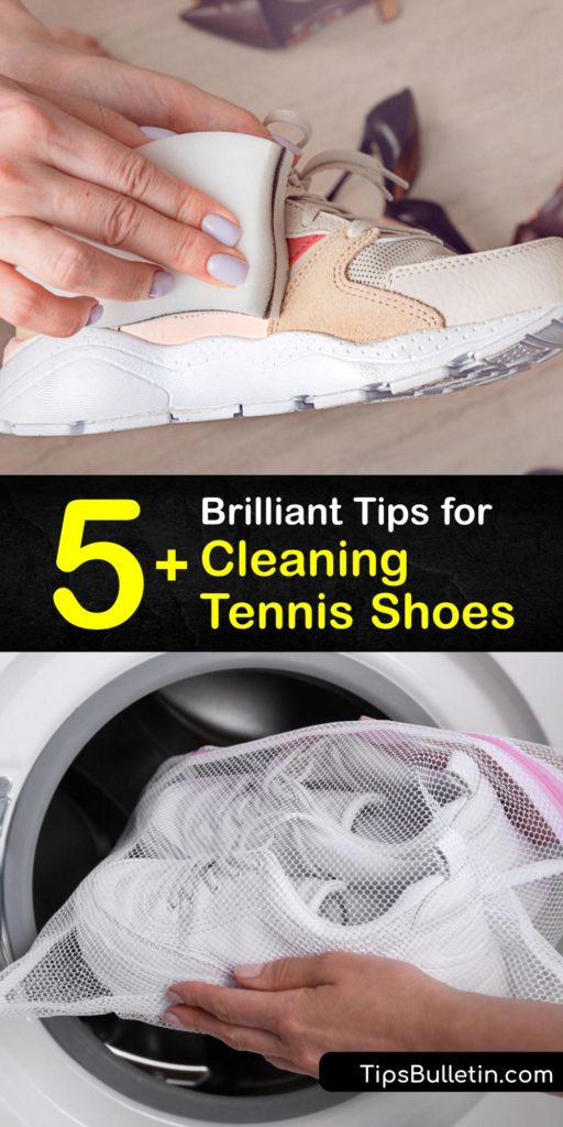 The more you wear your favorite running shoes, the dirtier they become. To keep your shoes looking good for as long as possible, use everyday items like a Magic Eraser, laundry detergent, and baking soda to clean sneakers, making them look as good as new again. #howto #clean #tennis #shoes