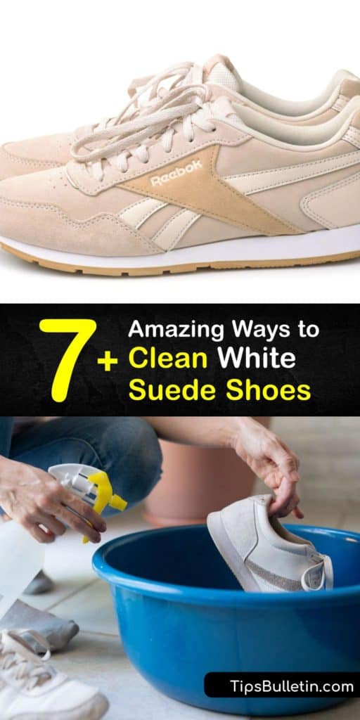 Cleaning suede is easier than you think. Learn how to clean your dirtiest white sneakers with simple household items like baking soda and vinegar. Discover how to use tools like a suede brush and suede eraser for the softest, fluffiest suede footwear. #clean #white #suede #shoes
