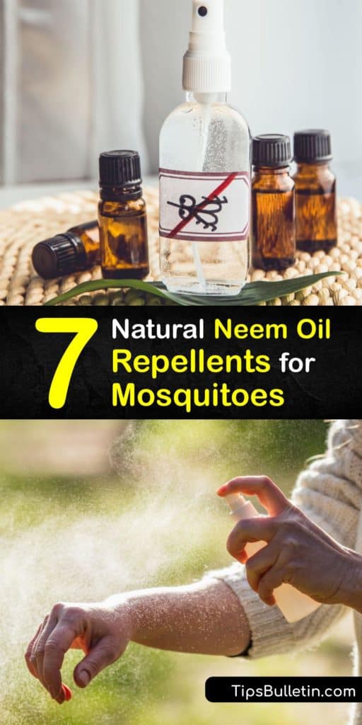 There's more to repelling mosquitoes than citronella candles. Discover ways to protect yourself from a mosquito bite with oil from the neem seed to make a homemade insect repellent. Combine neem oil with coconut oil and essential oils to make a mosquito repellent. #neem #oil #mosquitoes #repel