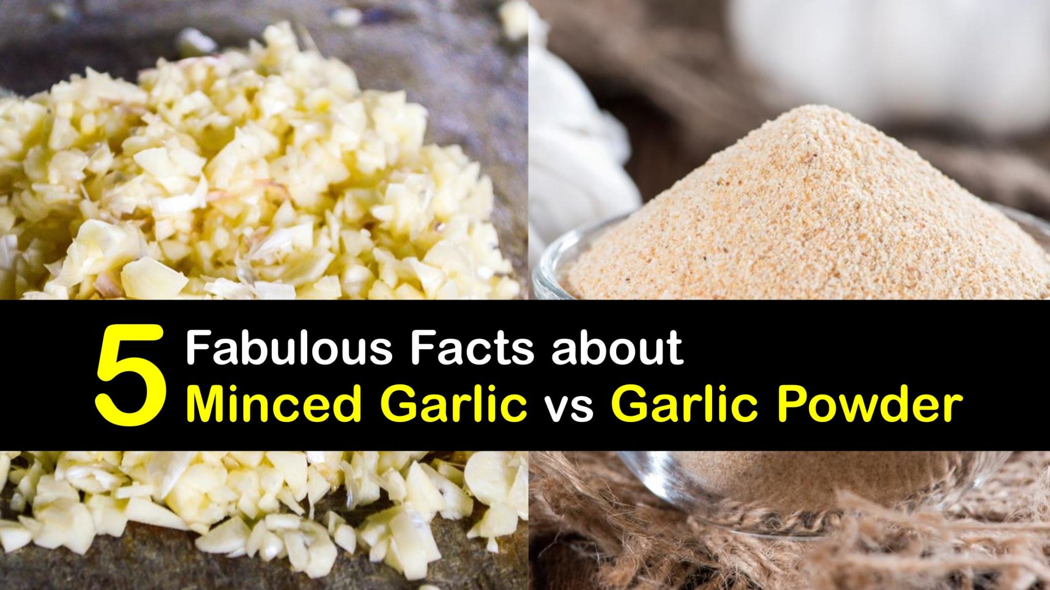 How are Garlic Powder and Minced Garlic Different