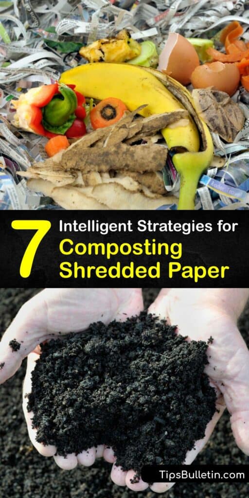 Your compost pile or compost bin is an excellent alternative to curbside recycling to recycle shredded paper. Combine shredded paper products and small pieces of cardboard with other brown matter like dry grass clippings, and avoid colored or glossy paper. #compost #shredded #paper