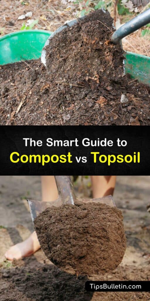 Topsoil is the existing soil or the native soil in your garden such as peat moss, while compost is decomposed organic matter used as a soil amendment. Whether planting a new lawn or trying to grow a plant, learn about topsoil, compost, and potting mix, and how to use them. #compost #topsoil