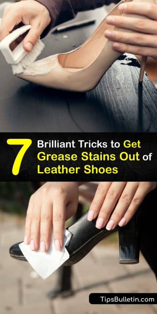 A grease stain on a leather shoe is unsightly, but it doesn't have to be the end for your shoes. Removing stains is possible with household items like dish soap. Learn how to restore the appearance of your shoes without damaging the leather material. #remove #grease #stain #leather #shoes