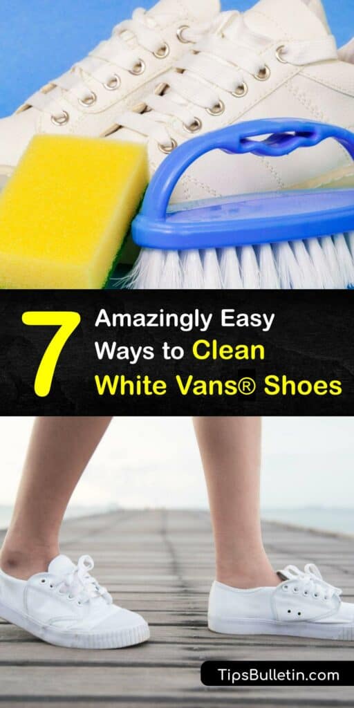Learn ways to clean white Vans® shoes using safe and effective cleaning solutions, whether they are canvas Vans® or suede Vans®. Hydrogen peroxide is a great alternative to bleach, and it’s useful to clean white shoes and remove a stubborn stain. #clean #white #vans #shoes