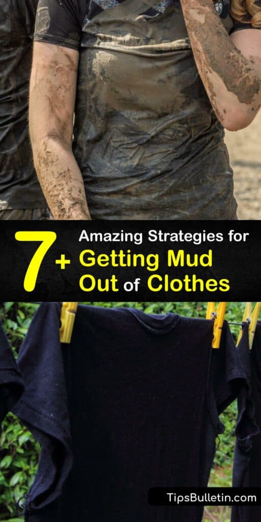 Say goodbye to stubborn sweat stains and dingy dirt stains on your laundry. Muddy clothes are no more. Discover how to make your own stain remover, use cold water to your advantage, and effectively pretreat with simple ingredients like laundry detergent. #mud #remove #clothes