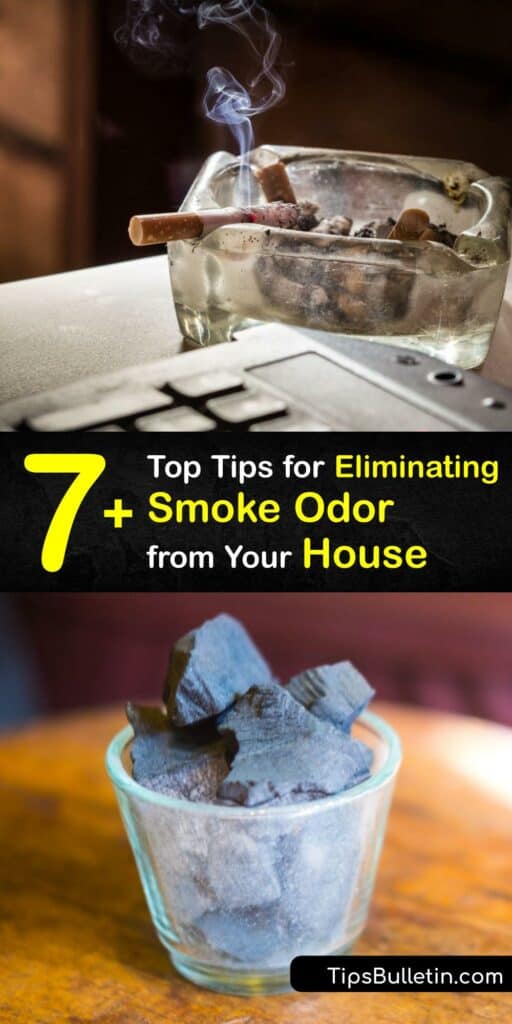 Smoking indoors affects the air quality of your home, and over time the cigarette smell settles in your furniture, clothes, and even on solid surfaces. Smoke particles in the air lead to discolored carpet and walls, but smoke odor removal is easy with home remedies. #remove #smoke #smell #house