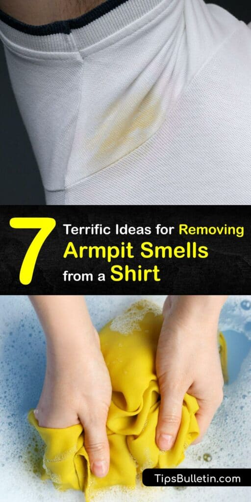 Armpit odor, sweat stains, or a persistent deodorant stain ruin your gym clothes. Discover how to remove underarm odor from your clothes using simple items like fabric softener and baking soda to oust body odor and stains. #remove #armpit #smell #shirts