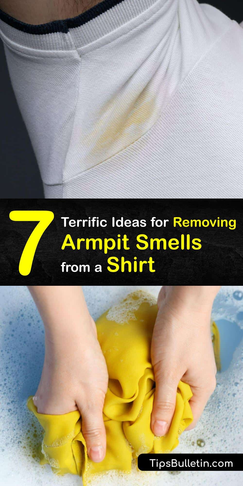 how to get rid of armpit smell on shirt
