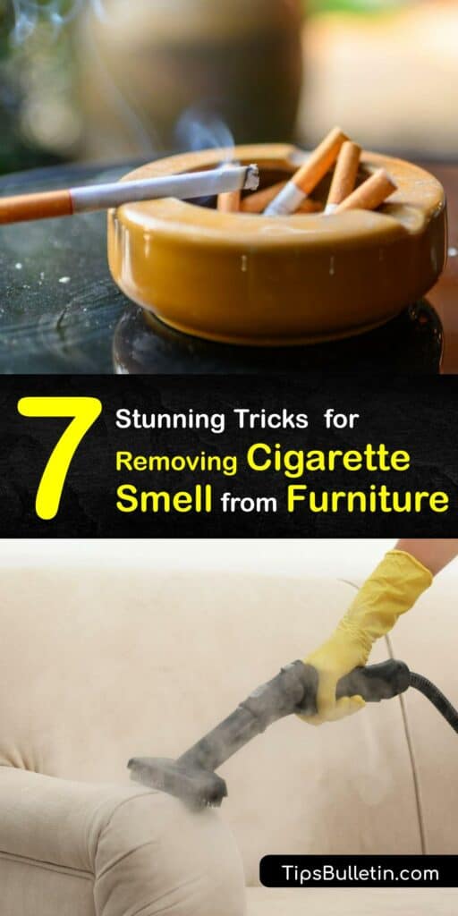 Cigarette smoke smell permeates a space. While cigarette odor is removed from fabric with laundering or carpet cleaning, removing cigarette smell from wooden furniture is more challenging. Get smoke odor out of wood with white vinegar, coffee grounds, and more. #remove #cigarette #smell #furniture