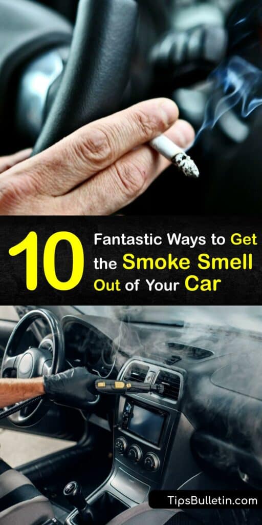 Cigarette smoke smell makes your car an unpleasant place. Eliminate smoke odor with a DIY air freshener, baking soda, activated charcoal, or a dryer sheet to leave your car smelling fresh and inviting. #get #smoke #smell #out #car