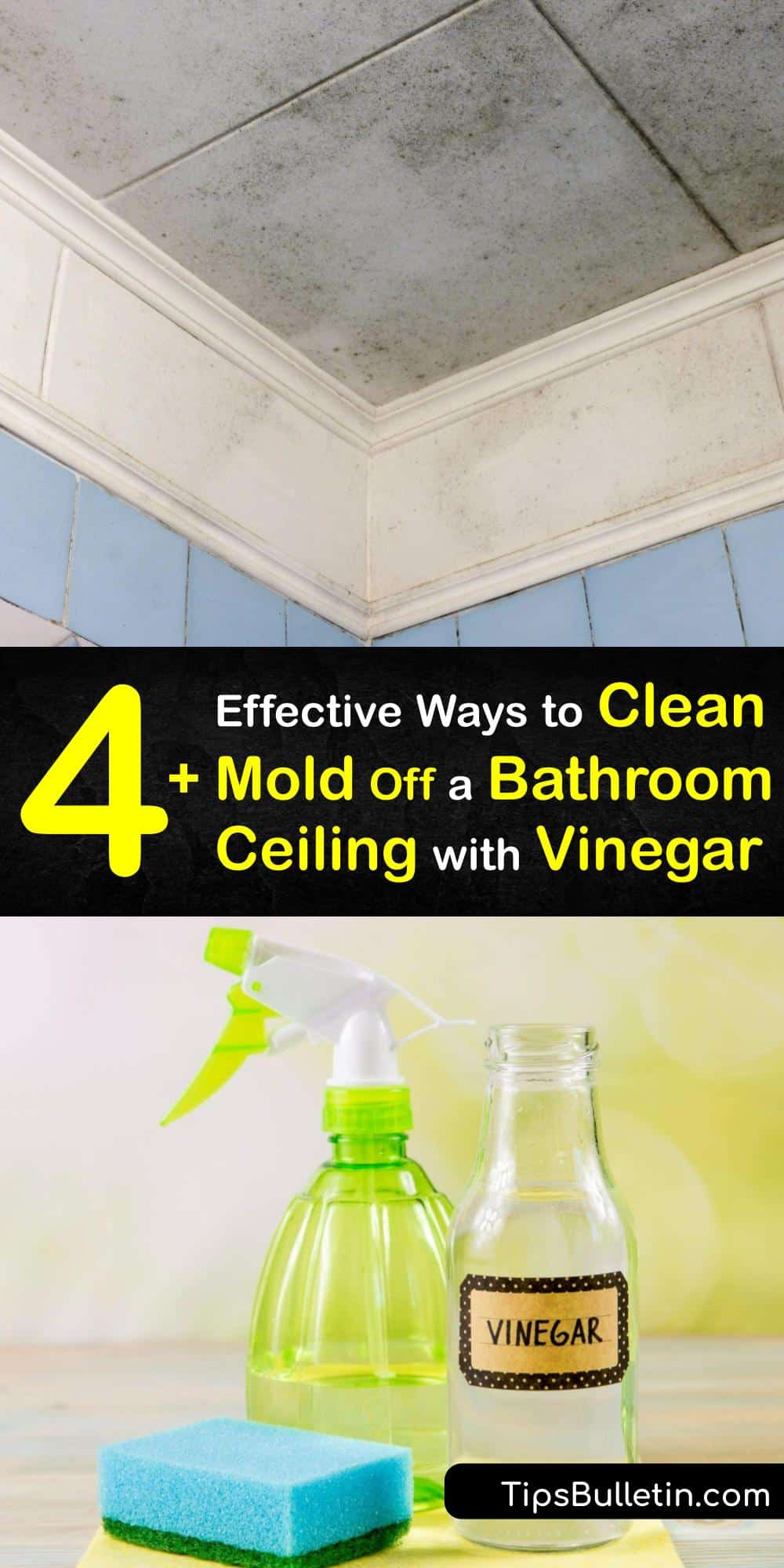 Bathroom Ceiling Cleaning Getting Mold Off Ceilings with Vinegar