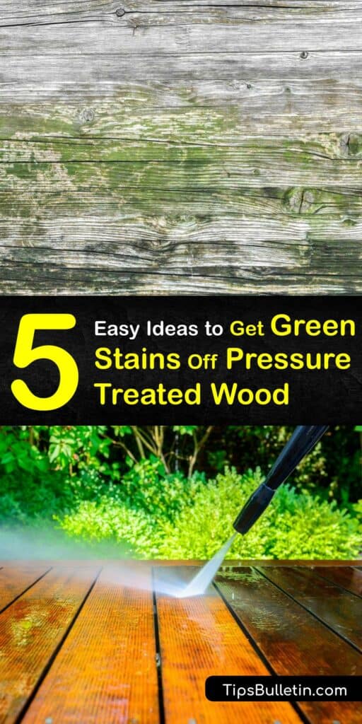 If you don’t paint pressure treated wood you may end up with a green stain on your wood deck board. Use your pressure washer or a deck cleaner like white vinegar to restore the look of your treated lumber. Keep your outdoor spaces looking their best. # #remove #green #treated #wood