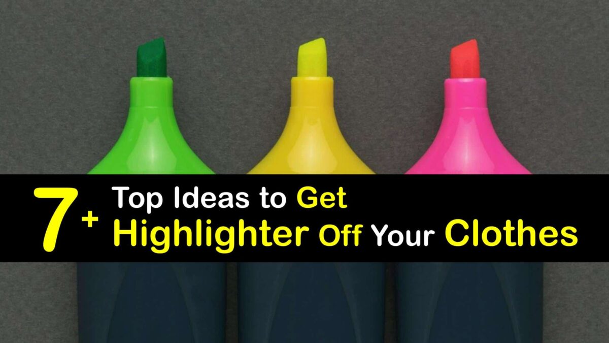 Eliminate Highlighter Stains Remove Highlighter from Clothes