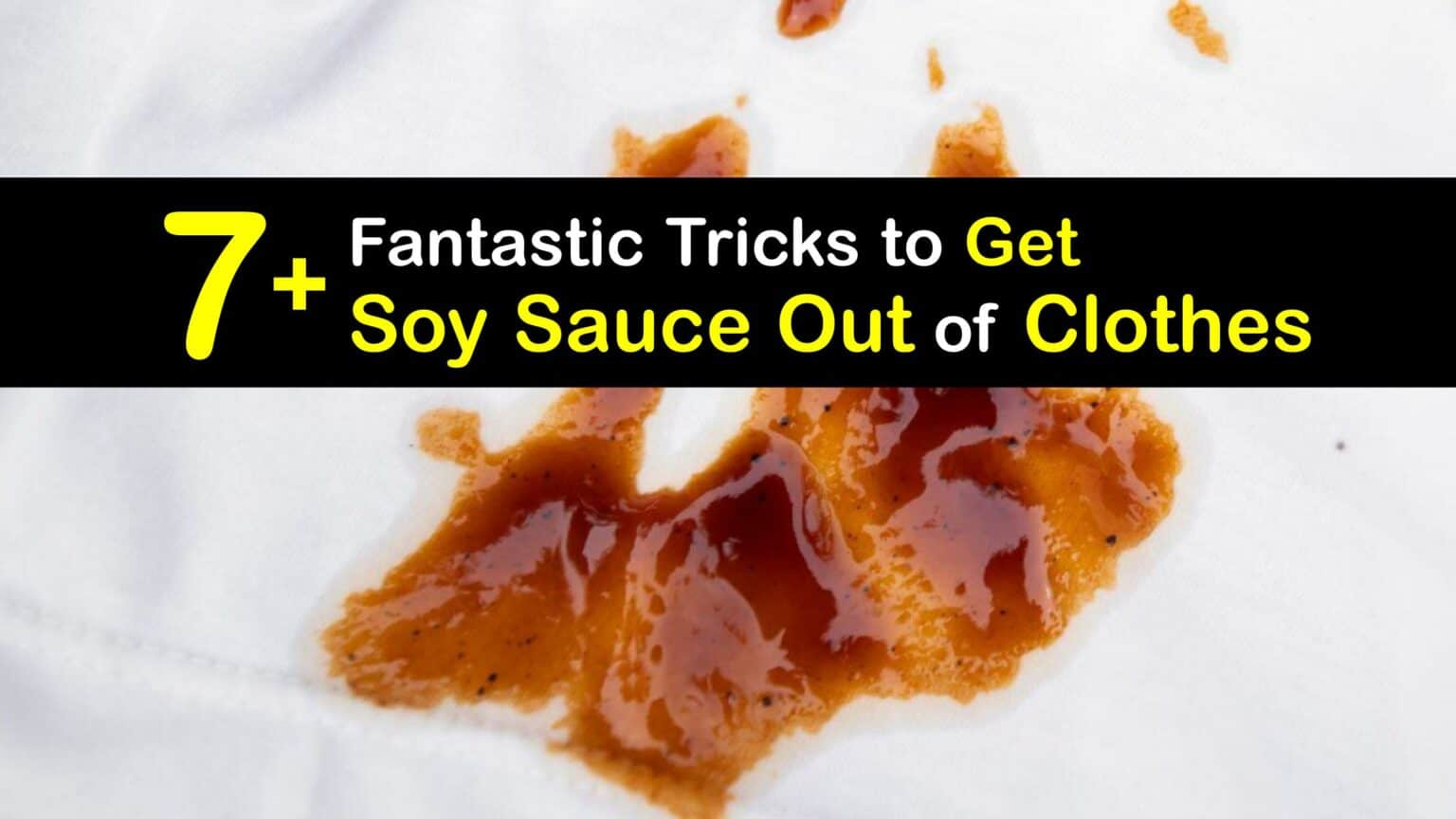 Clothing Stains - Tricks for Removing Soy Sauce from Clothing