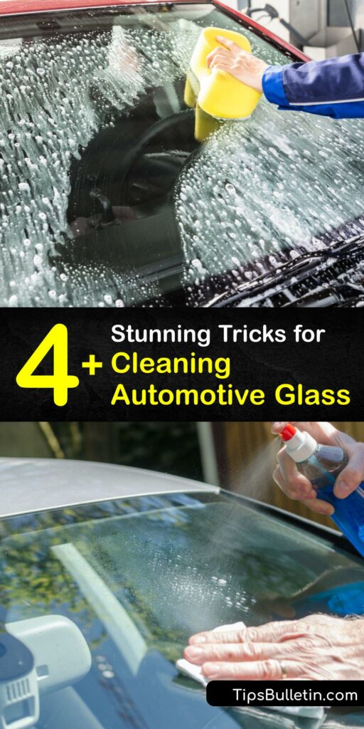 Cleaning car windows is simple with DIY window cleaner. Skip the car wash and remove dirt from your car window with a homemade auto glass cleaner and microfiber towel. Learn to clean your windshield without damaging a tinted window to keep your car safe and spotless. #cleaning #automotive #glass