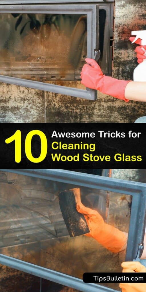 If you’re unsure how to clean wood stove glass or fireplace glass, we have the instructions you need. Learn how to keep your wood burning stove clean and the glass door clear with our DIY tips. Say goodbye to soot and hello to crystal clear wood stove glass. #clean #wood #stove #glass