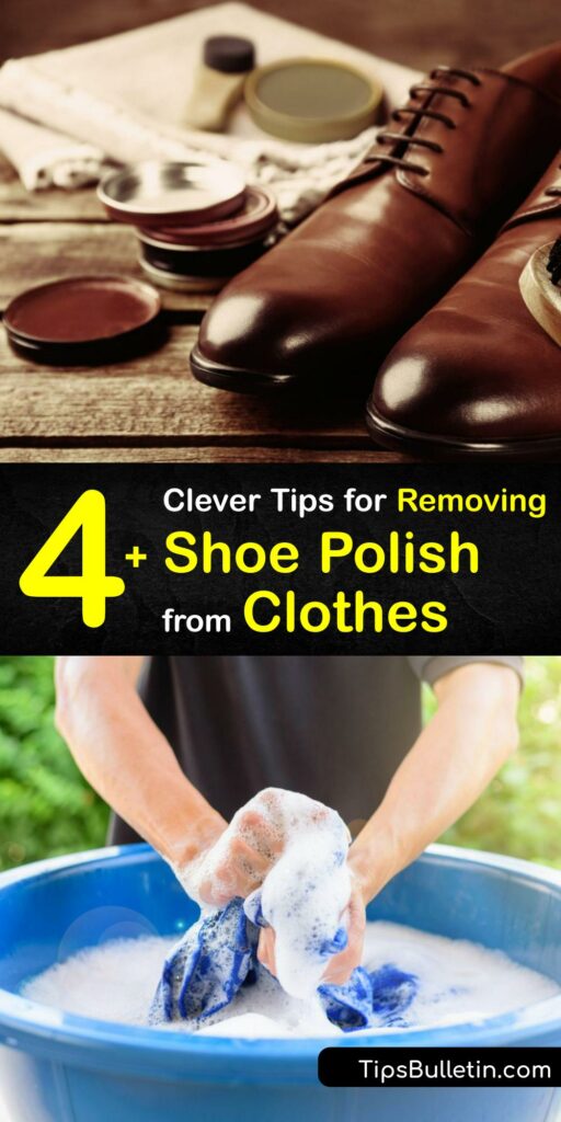 Applying leather shoe polish is a critical part of caring for your leather shoes, yet a shoe polish stain, whether it’s cream or wax polish, is tough to remove. Use nail polish remover on a paper towel, or rubbing alcohol to erase the polish stain from your clothes. #shoe #polish #out #clothes