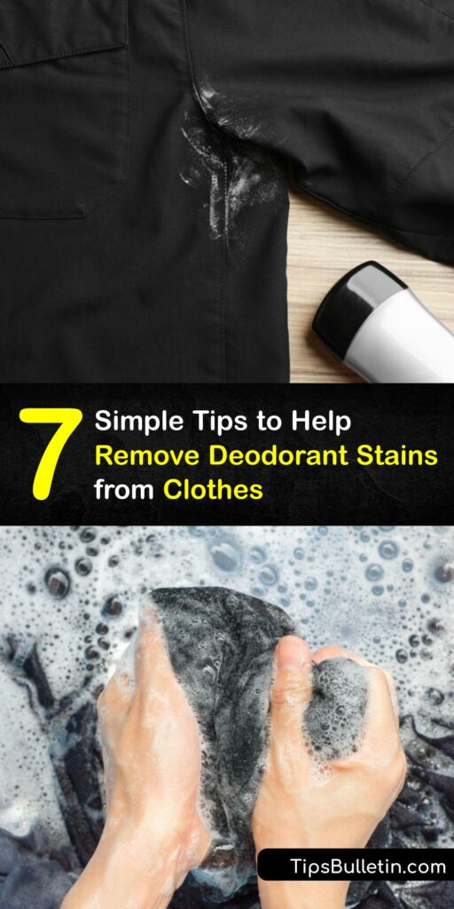 Sweat stains and deodorant buildup are terrible for your clothes and your confidence. Learn how to use lemon juice, vinegar, and aspirin to destroy yellow stains and deodorant marks for good. Level up your laundry game with these amazing DIY tips. #remove #deodorant #clothes