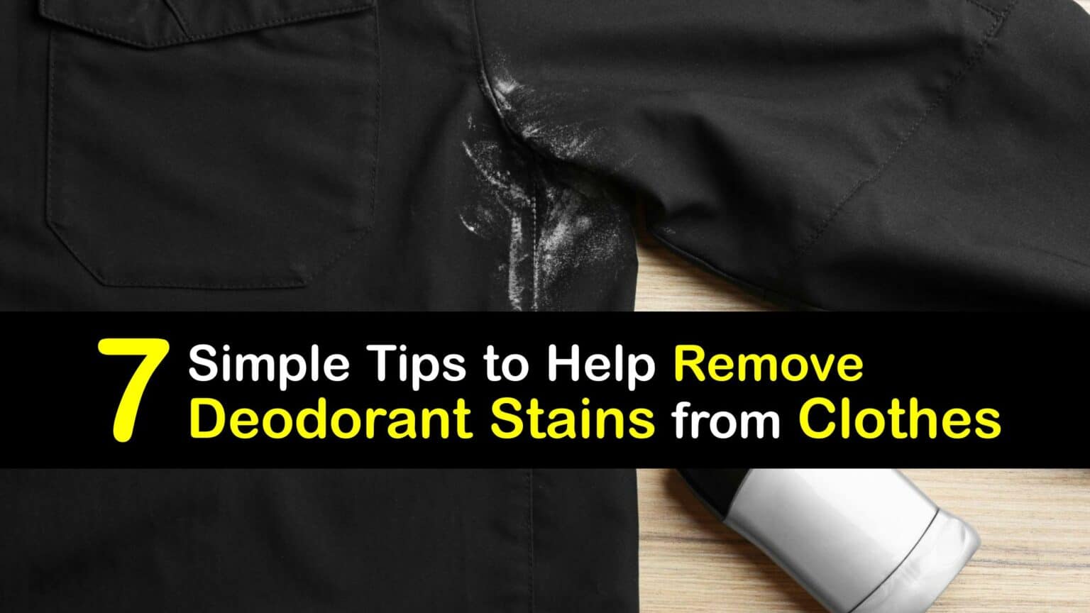 Remove Deodorant Marks Eliminating Deodorant from Clothes
