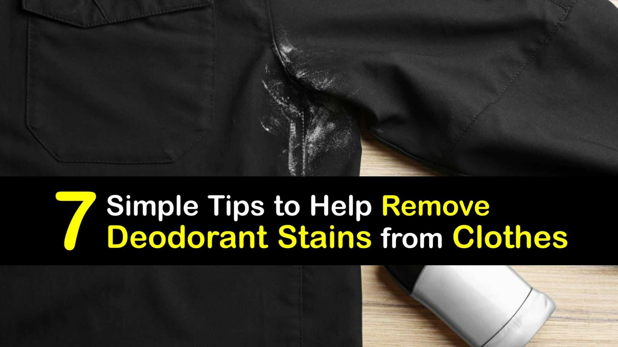 How To Remove Deodorant Marks From Black Shirts