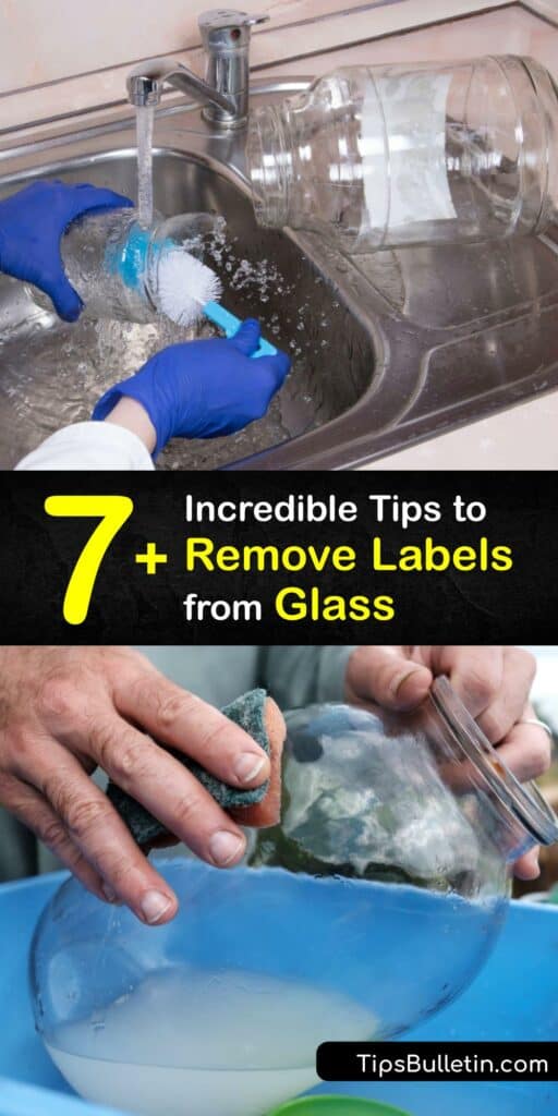 Learn how to remove a sticky label from a glass bottle and leave it with a clean surface. Bottle labels are tricky to remove since they leave behind a sticky residue. Yet, it’s easy to get labels off glass jars with vinegar, rubbing alcohol, and other home remedies. #howto #remove labels #glass