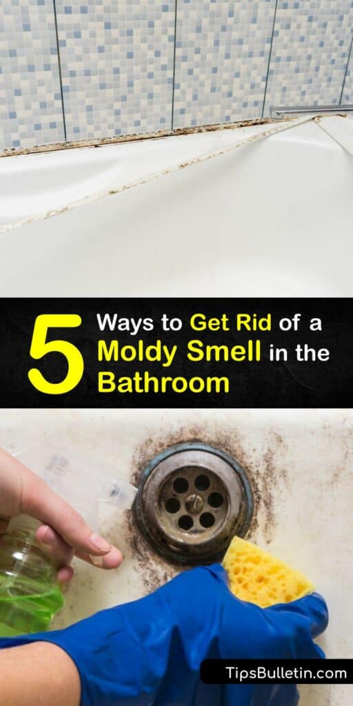 Mold growth and mold spores create a noticeable odor. If you’re sick of your house smelling damp and musty, these tips are for you. This how-to guide uses a few simple ingredients to disrupt and destroy mold. Say goodbye to mildew odor and hello to freshness. #getridof #moldy #smell #bathroom