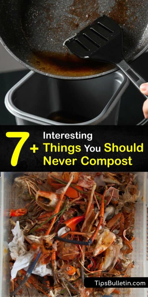 Home composting is an ideal hobby; create finished compost for the garden and yard. This article guides you through what types of food scraps and organic waste to avoid adding to your compost pile so you have successful compost. #materials #avoid #composting