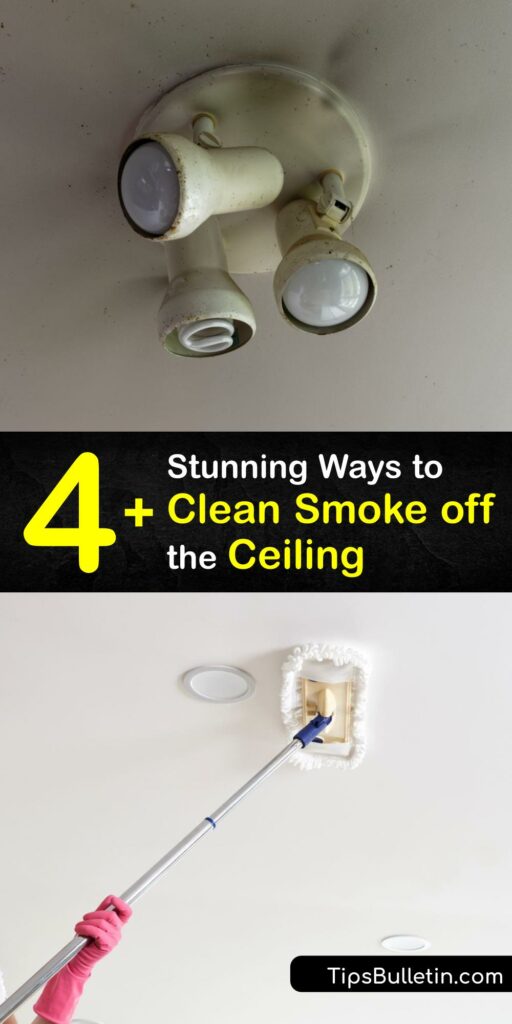 Smoke smell and cigarette smoke stains are tough to eliminate. You need our guide to getting rid of soot stains, smoke stains, and lingering smoke odor. Discover how to make your ceilings look brand new without a cigarette smoke stain in sight. #clean #smoke #ceiling