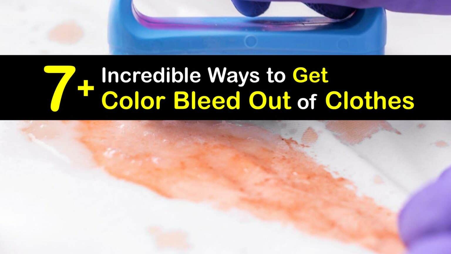 Color Bleed Stains Getting Color Bleeding Out of Clothes