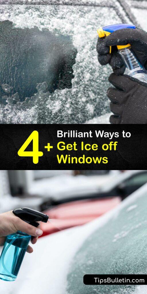 Make your own de icer spray to defrost your car window and free your windshield wipers from ice buildup. Use a baggie of hot water, rubbing alcohol, or an apple cider vinegar spray and an ice scraper to eliminate frost from your auto glass. #get #ice #off #windows