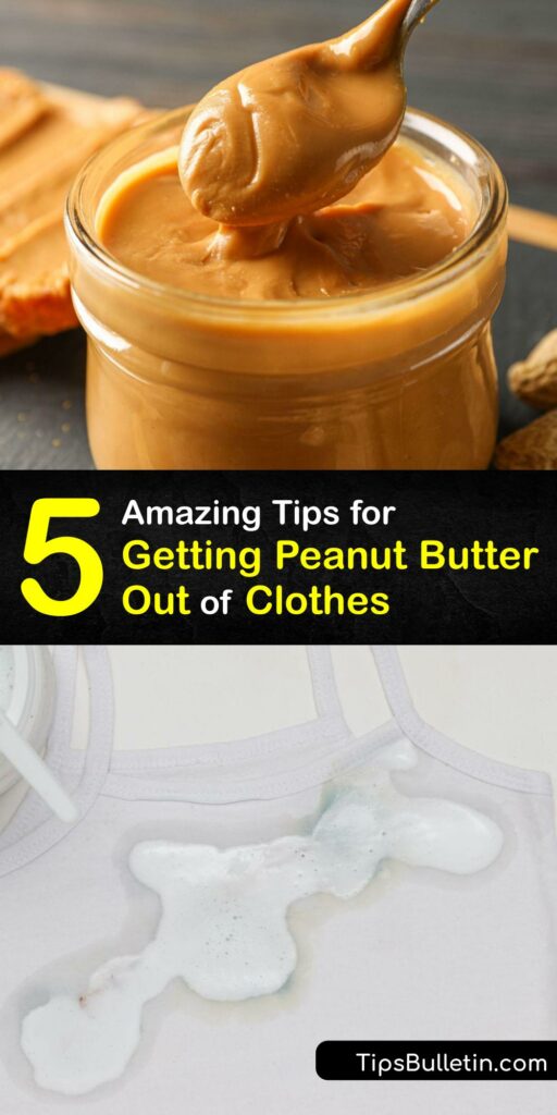 Discover ways to remove a peanut butter stain from clothes using simple cleaning solutions. Peanut butter leaves an oil stain on the fabric, but it’s easy to remove with hot water, laundry detergent, dish soap, baking soda, and white vinegar. #howto #get #peanut #butter #out #clothes