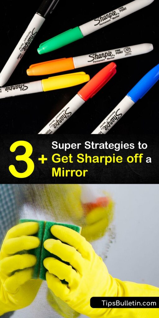 Unlike a dry erase marker, permanent markers last forever. Discover tips for a permanent ink or a marker stain on glass surfaces. Learn how to remove stains from a paint pen, chalk marker, Sharpie, and more. #remove #sharpie #mirror