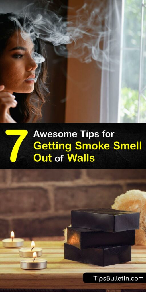 Smoke particles are stubborn opponents. Cigarette smoke smell sticks to everything and affects the air quality in your home. Roll up those sleeves and put simple ingredients like baking soda and vinegar to work for you in the fight against cigarette smoke odor. #remove #smoke #smell #walls