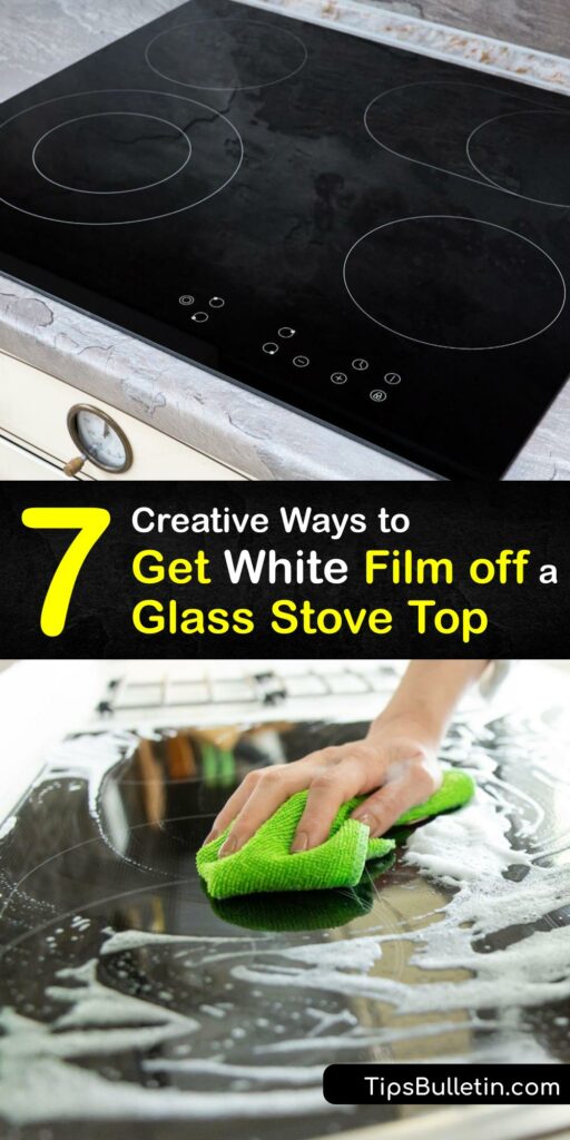 Learn how to remove cloudiness from a glass stove top and restore its original appearance. It’s easy to clean a glass cooktop to remove a hard water stain or unburned acidic condensates using a Magic Eraser, baking soda, vinegar, and other cleaners. #howto #remove #cloudiness #glass #top #stove