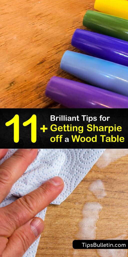 A marker stain on your wood floor or table is devastating. Address the ink stain and remove permanent marker with household items like rubbing alcohol, nail polish remover, or vinegar based DIY stain remover. #remove #Sharpie #wood #table