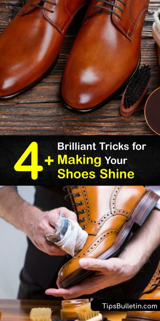 Learn how to shine your leather shoes to give them a mirror shine in a few simple steps. Regular shoe shining is necessary to keep dress shoes looking their best. It’s easy with a buffing cloth, horsehair brush, and cream polish. #howto #shine #shoes
