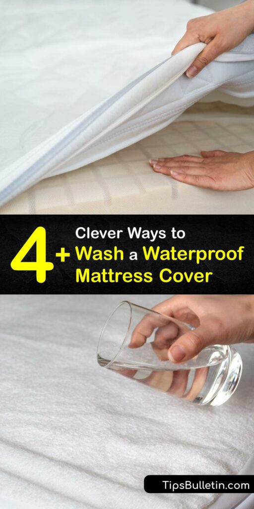 Waterproof mattress protectors don’t have to be a pain to maintain. Learn amazing maintenance tips and tricks for your mattress pad, pillow protector, mattress cover, and more. Go beyond the washing machine with DIY spot treatments and all-natural remedies. #wash #waterproof #mattress #cover