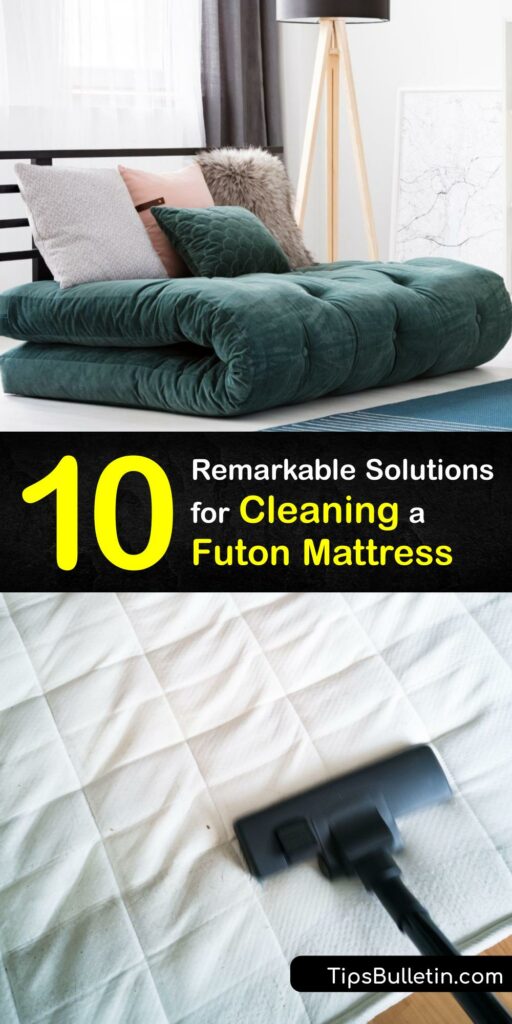 Whether you have a traditional or memory foam futon, keeping the mattress, futon covers, and futon frame clean is paramount. Clean the futon cover with mild detergent and warm water to remove a urine smell. Invest in a mattress protector to reduce future cleaning. #clean #futon #mattress