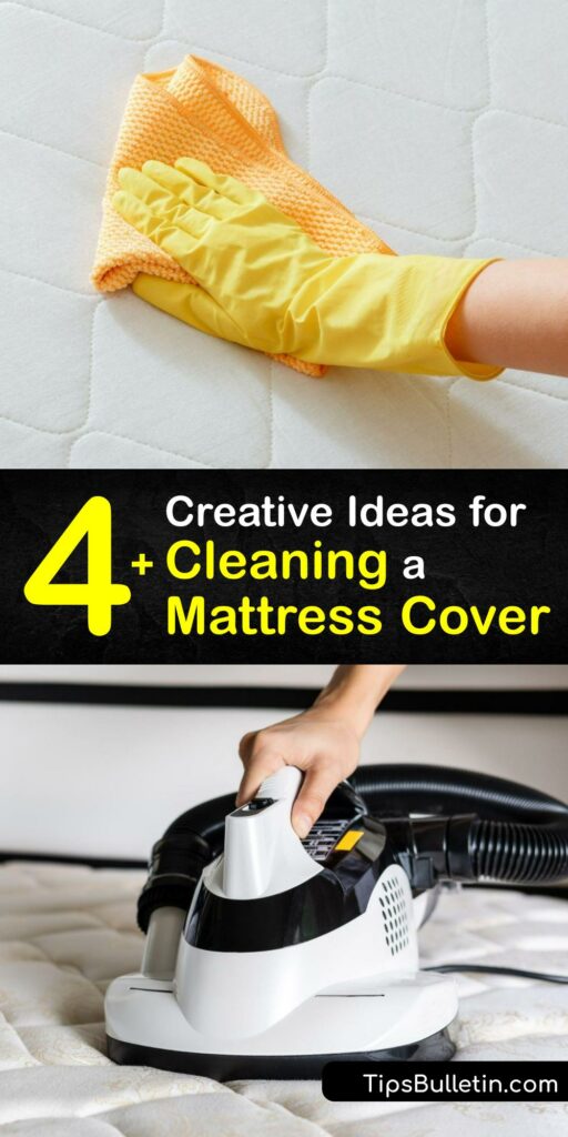 Whether you have a waterproof mattress protector or a memory foam mattress topper, it’s vital to know how to clean mattress protectors. Your mattress pad harbors dirt and bacteria. Find out how to clean your mattress cover in the machine or by hand for the best sleep. #clean #mattress #cover