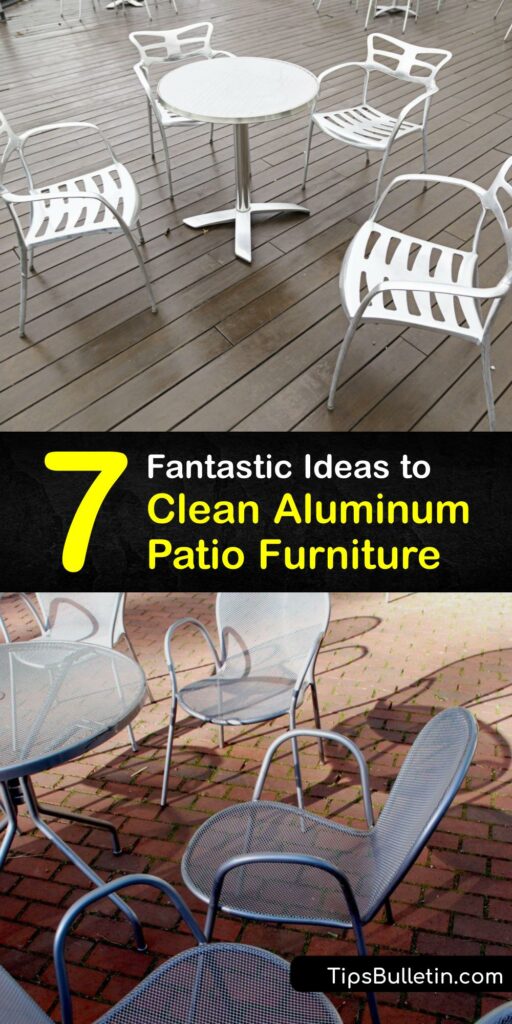 Clean your powdered coated aluminum or cast aluminum patio furniture to extend its life. Use mild soap or oxygen bleach to eliminate dirt without damaging the powder coating. Get rust off your aluminum outdoor furniture with a rust converter or a potato. #clean #aluminum #patio #furniture
